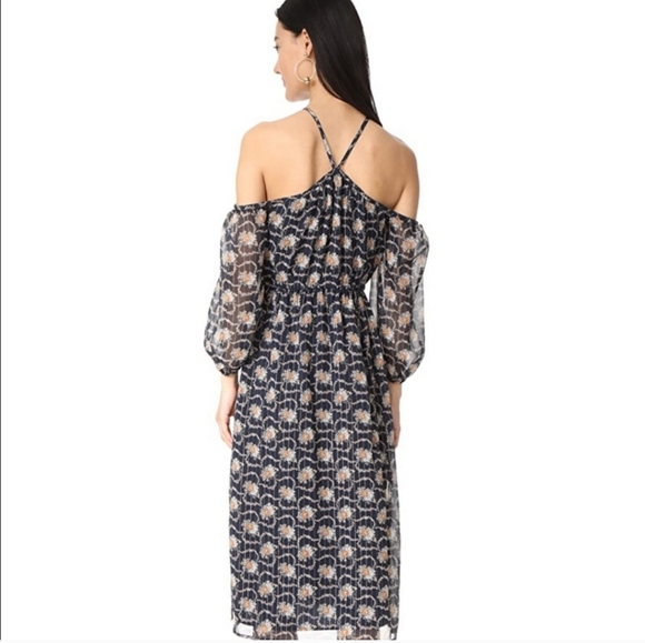 Club Monaco Tansa Silk Floral Print Dress 2 - Picture 8 of 8